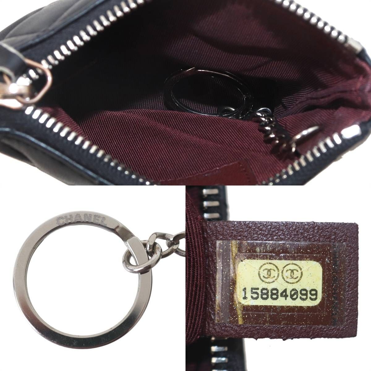 CHANEL /シャネル コインケース キーリング付き シール有 マトラッセ