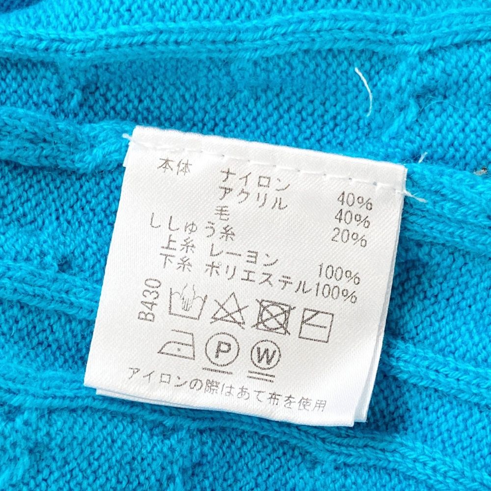 サイズ：42 VIVA HEART ビバハート ニットジャケット ブルー系