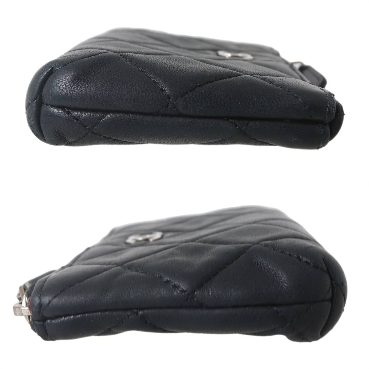 CHANEL シャネル　マトラッセ　キーリング付き　ケース CHANEL /シャネル コインケース キーリング付き シール有 マトラッセ