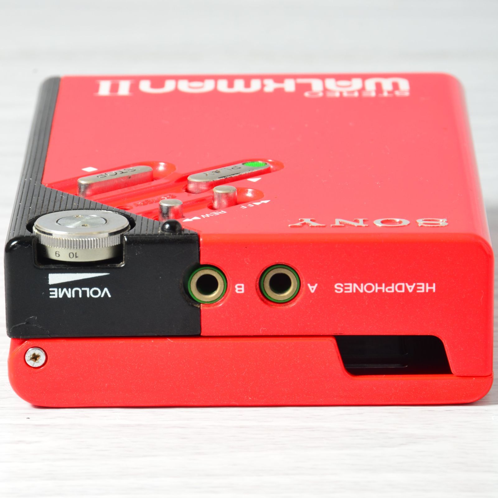 SONY WALKMAN WM-2 カセットウォークマン レッド ケース付 整備済