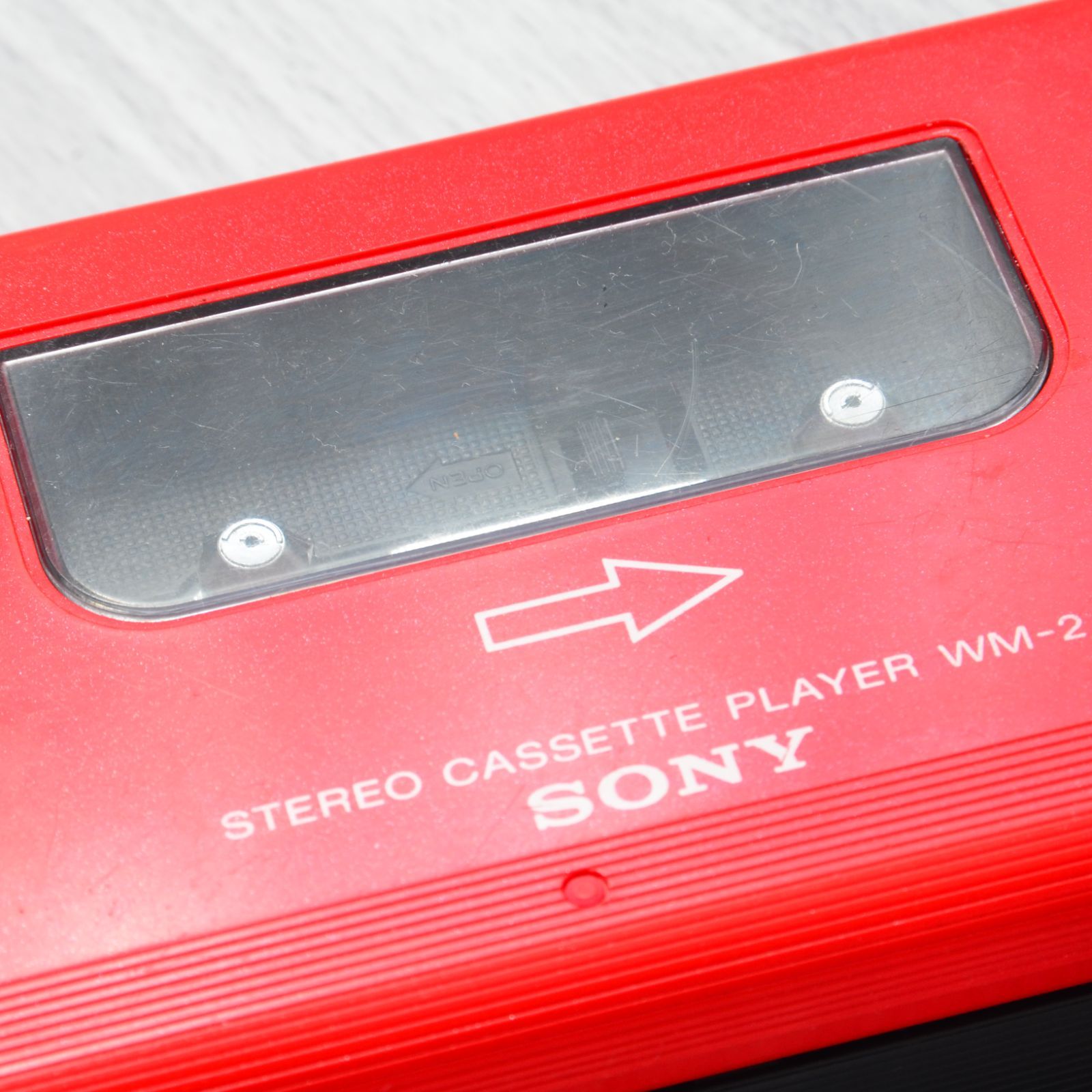 SONY WALKMAN WM-2 カセットウォークマン レッド ケース付 整備済