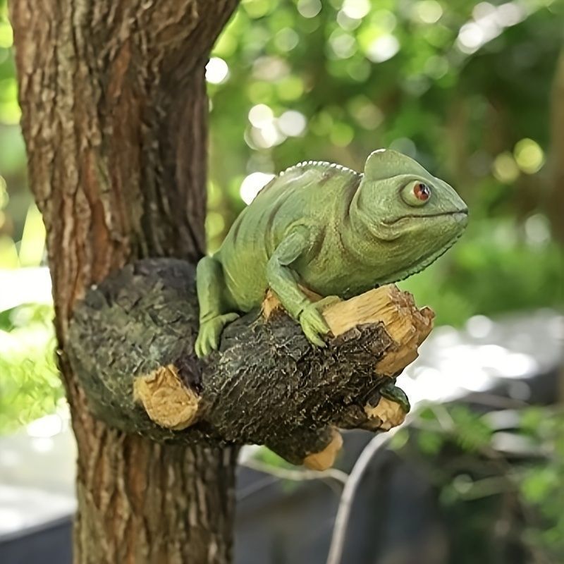 壁掛け オブジェ 置物 インテリア カメレオン 像 ガーデニング 屋内