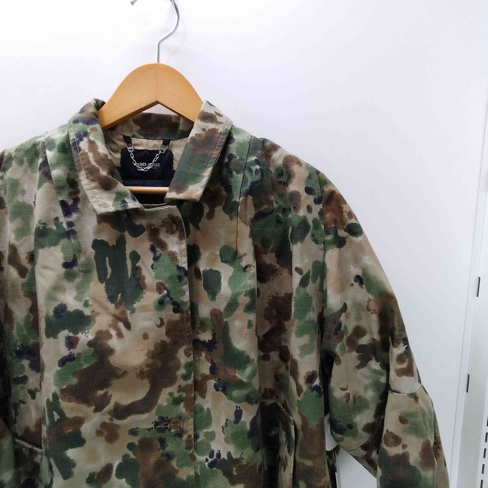 MICALLE MICALLE(ミカーレミカーレ)デニムｘグレンチェック柄リメイク風ジャケット レイチェルコーミー RACHEL COMEY USA製 迷彩柄 スプレー ジャケット レディース  2