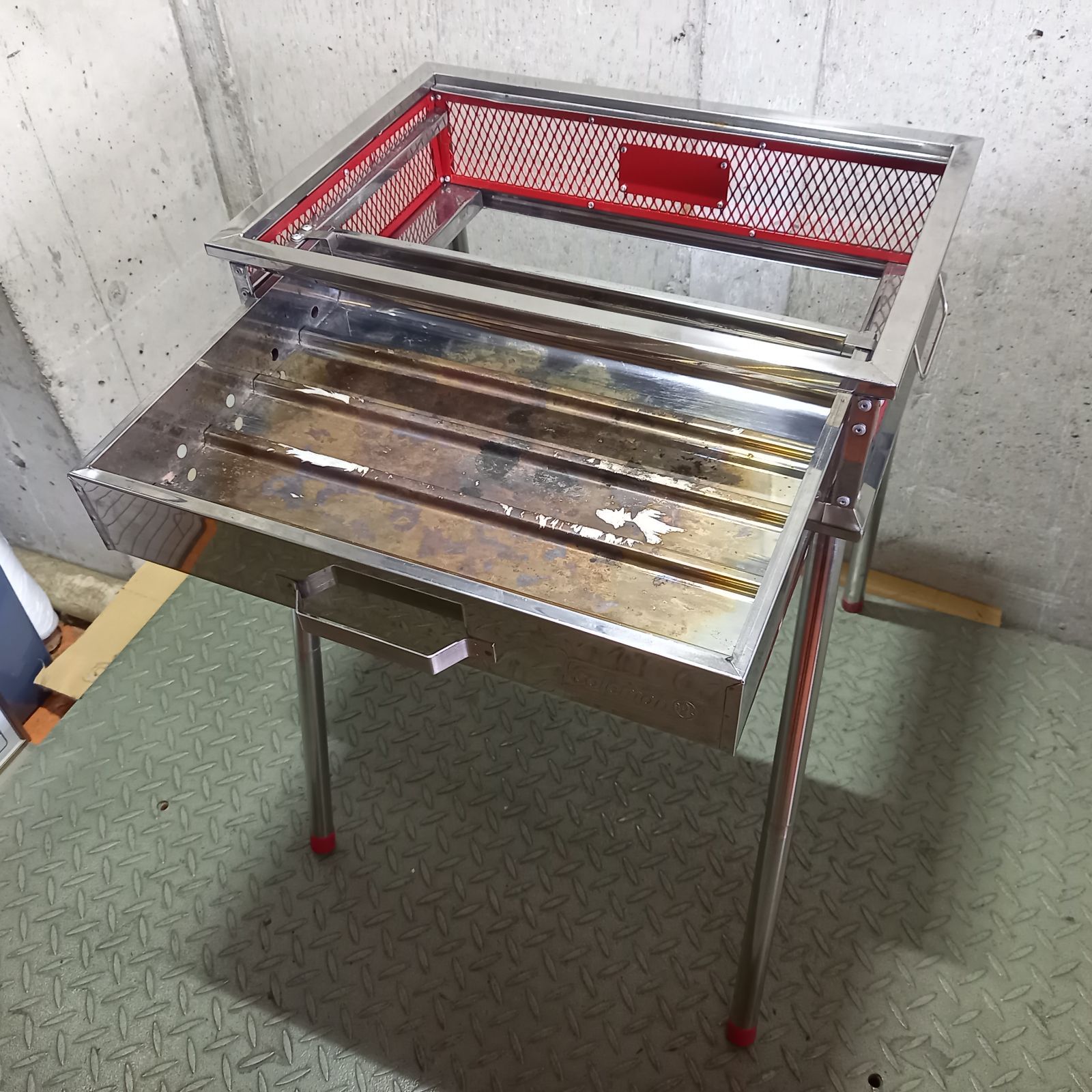 コールマン クールスパイダーステンレスグリル 170-9367 レッド - メルカリ