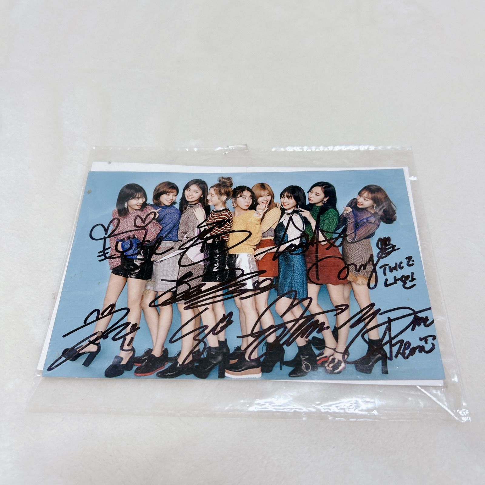 TWICE Twicetagram 直筆サイン入りCDアルバム ◇Twice 1st Album 『Twicetagram』 blue ver. 直筆サイン入り非売CD◇韓国