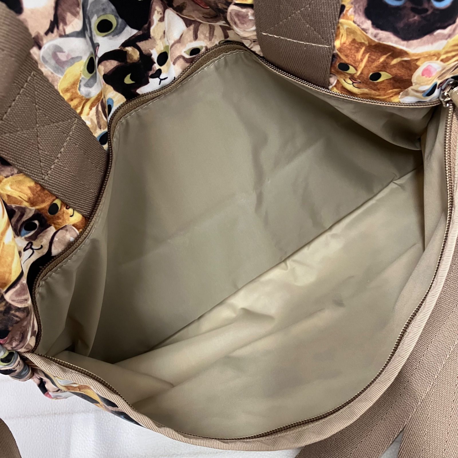 8563 良品 LeSportsac レスポートサック ボストンバッグ 2way キャット 