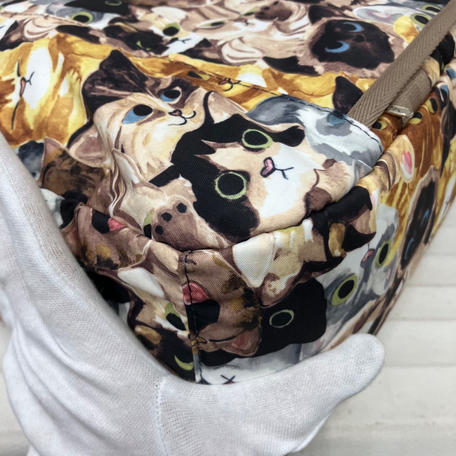 8563 良品 LeSportsac レスポートサック ボストンバッグ 2way キャット 