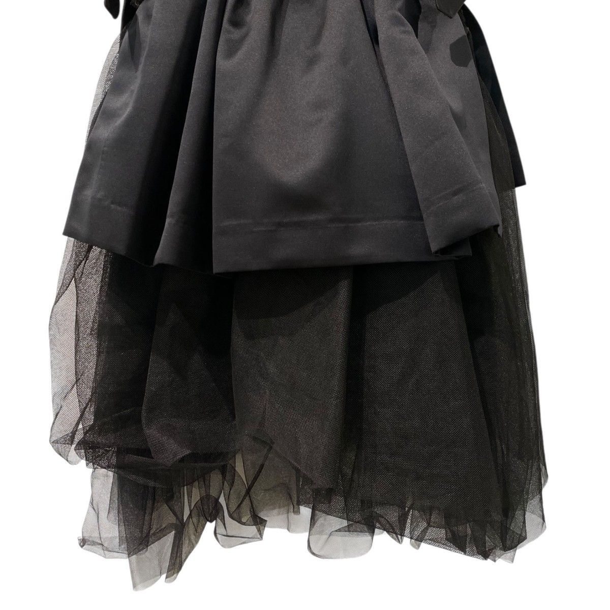 noir kei ninomiya 24SS チュールフリルスカートドッキングトップス 