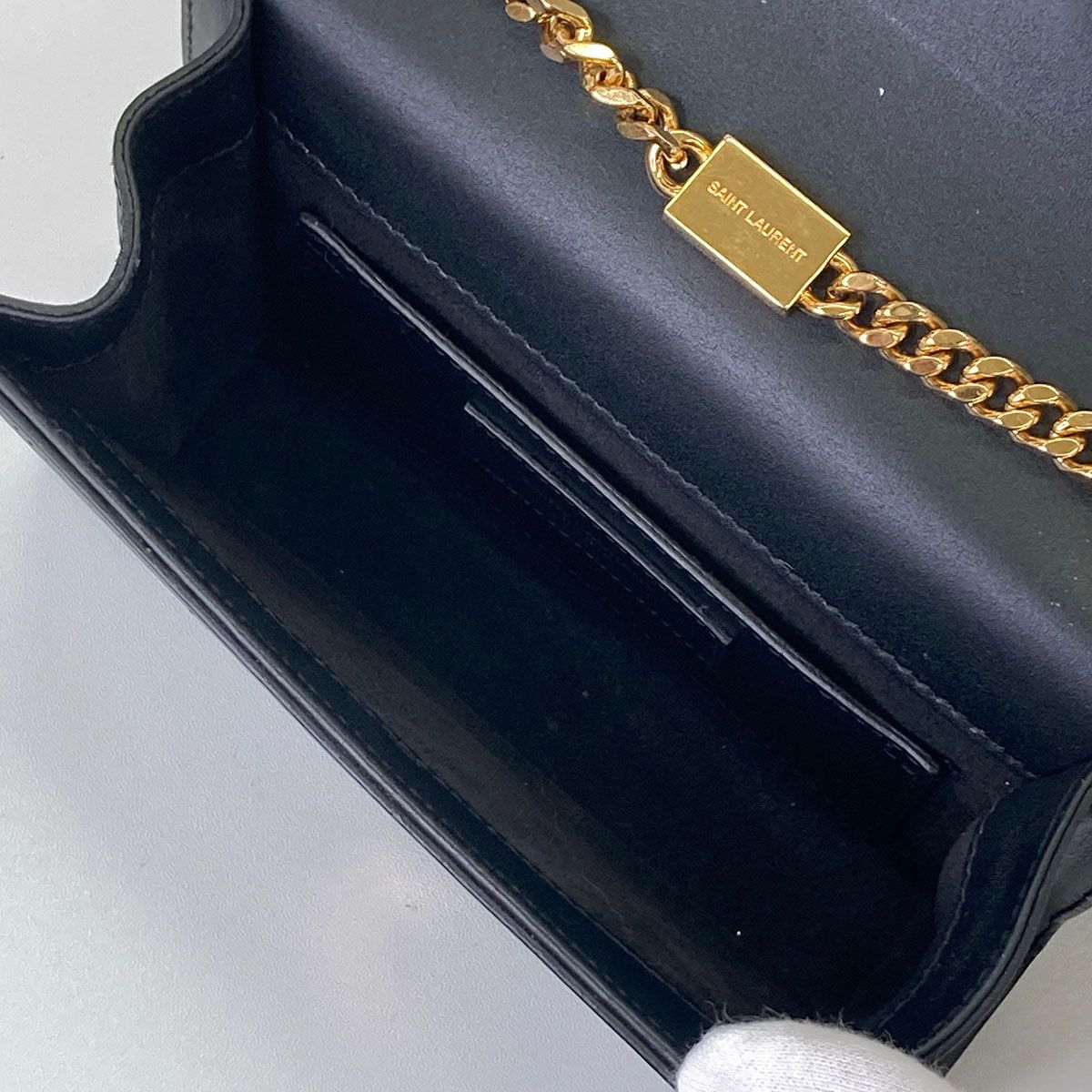 YVES SAINT LAURENT イヴ・サンローラン ケイト レザー チェーン 