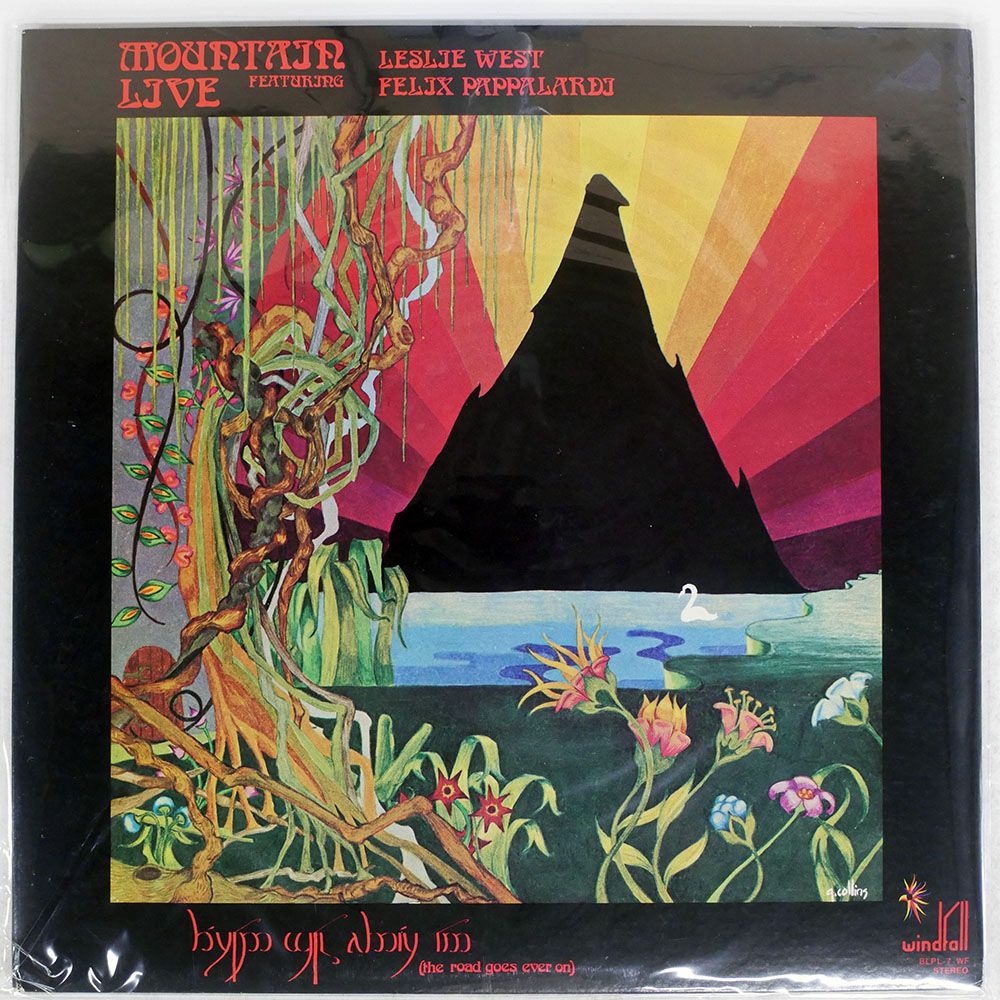 国内盤 MOUNTAIN/LIVE : THE ROAD GOES EVER ON/WINDFALL BLPL7WF LP