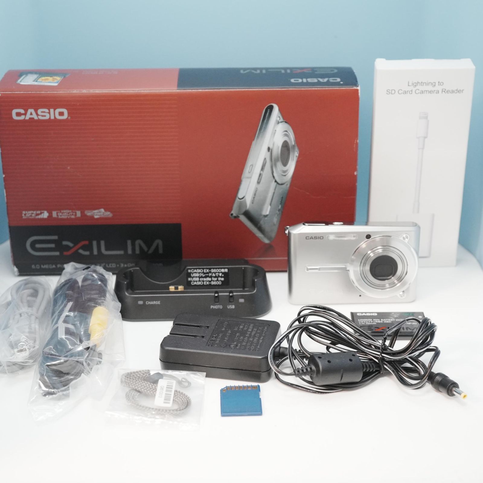CASIO EXILIM EX-S600 デジカメ スマホ転送OK フルセット 美品 a5460