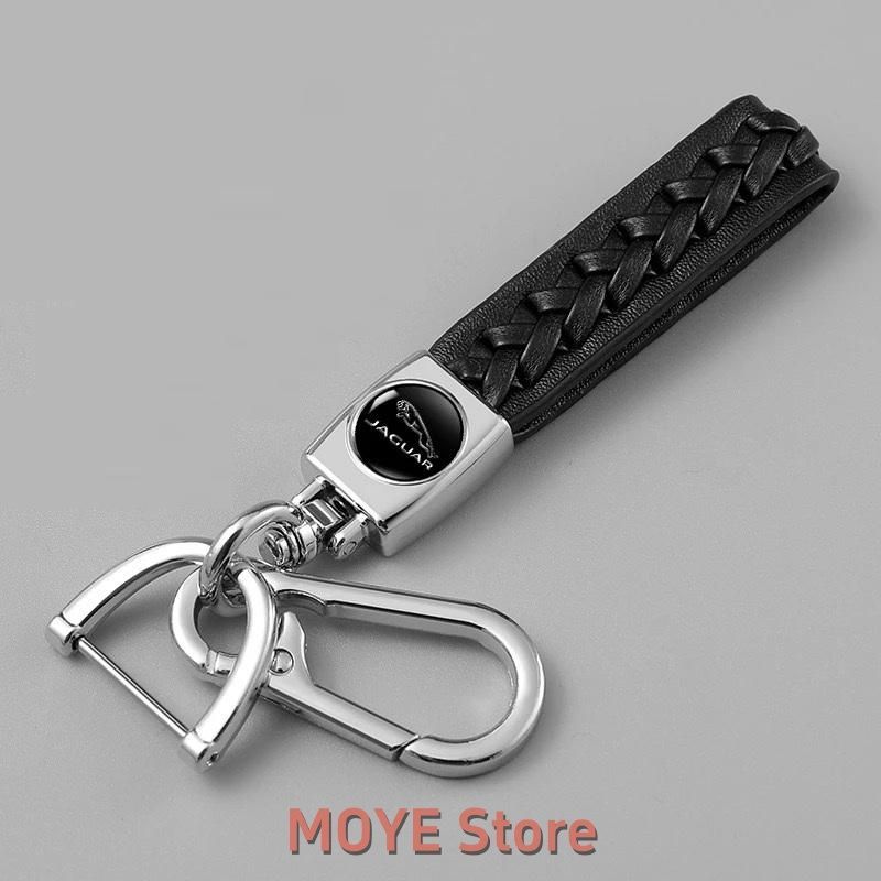 人気商品】ジャガー JAGUAR☆シルバー/ブラック☆ 車用キーホルダー 車