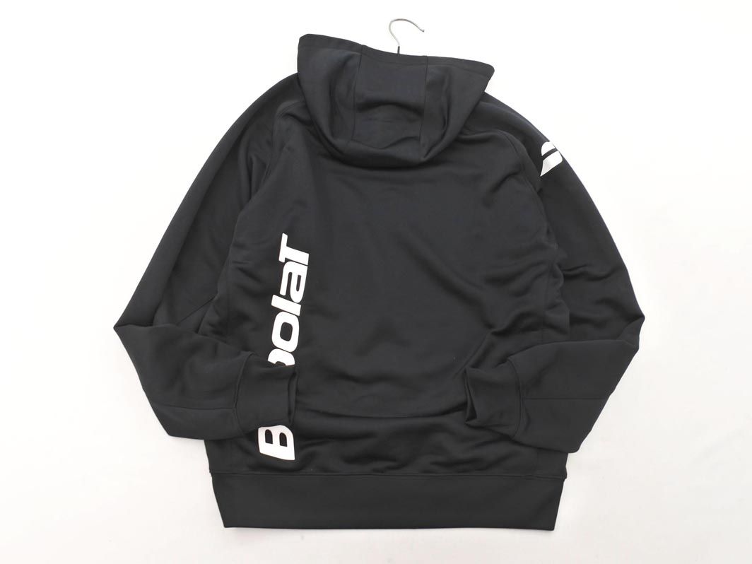 Babolat バボラ プリント プルオーバー パーカー sizeL/黒