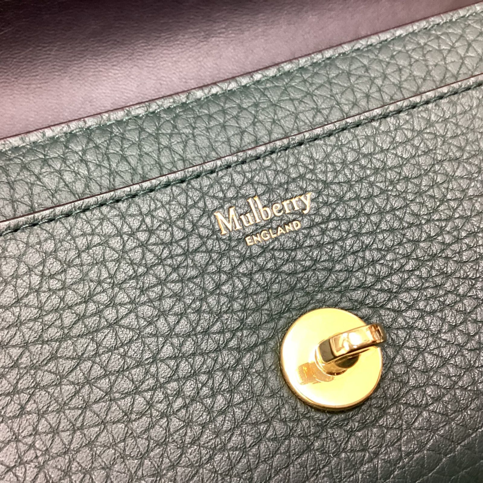 ☆Mullberry マルベリー ダーリーウォレット ターンロック レザー