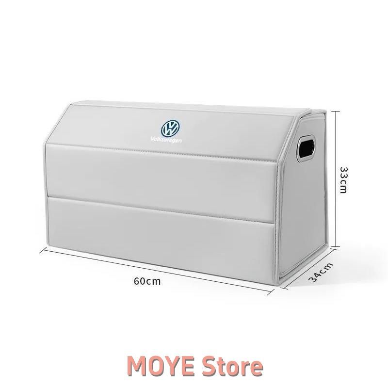 【人気商品】フォルクスワーゲン VOLKSWAGENホワイト車用収納ボックス トランクバッグ 折り畳み式 ラゲッジ収納ソフト 車梱包折りたたみ大サイズ1個 qp0119