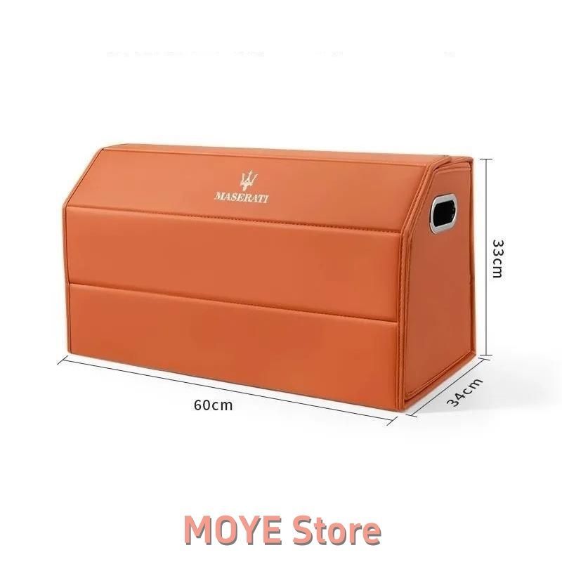 人気商品】☆マセラティ Maserati☆オレンジ☆車用収納ボックス