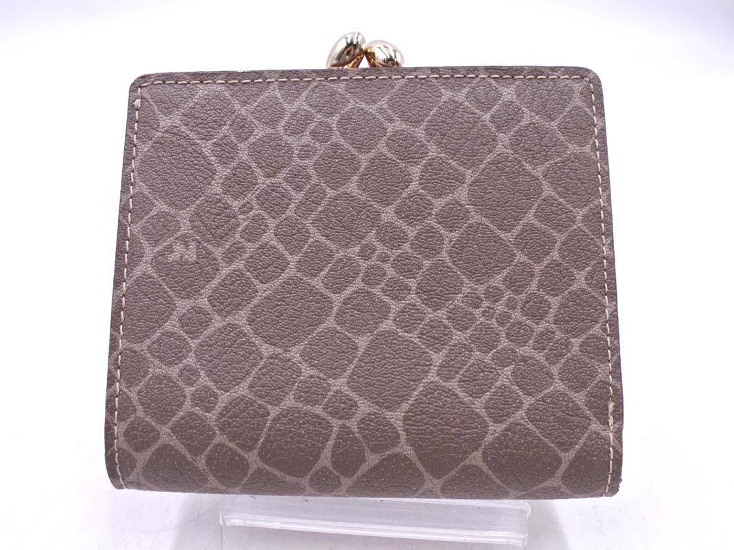 NINA RICCI 三つ折り財布 ブラウン/ピンク NINA RICCI 三つ折り財布 ブラウン/ピンク NINA RICCI 三つ折り財布