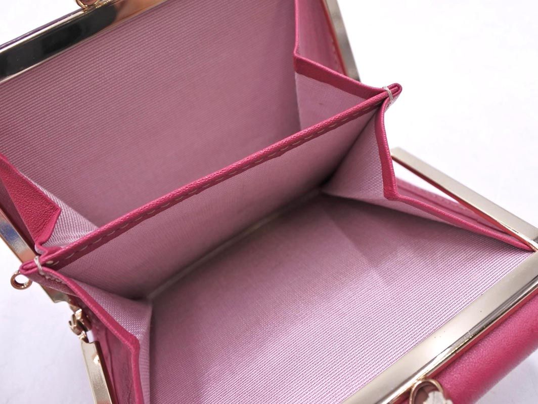 NINA RICCI 三つ折り財布 ブラウン/ピンク NINA RICCI 三つ折り財布 ブラウン/ピンク NINA RICCI 三つ折り財布