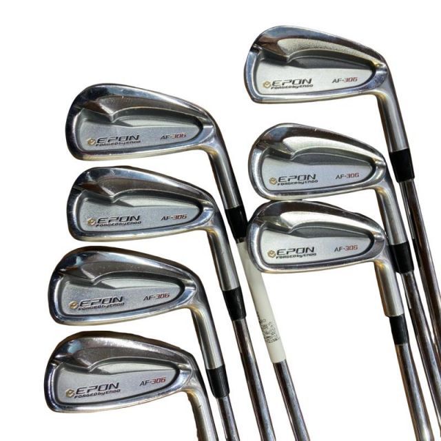中古】 エポンゴルフ株式会社 EPON AF-306 7S アイアンセット IR 純正