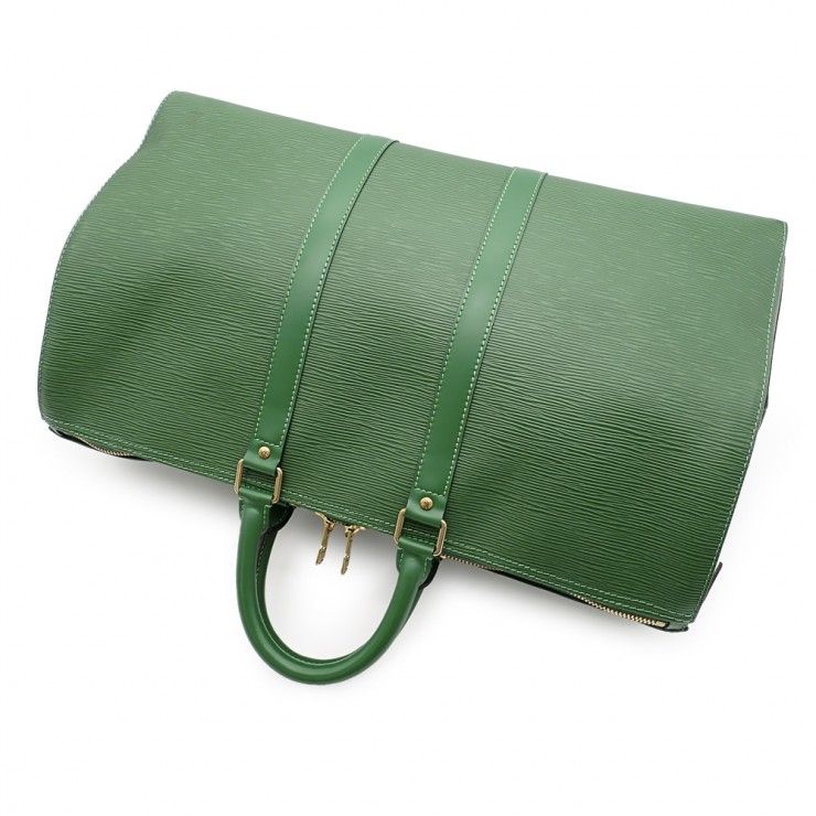 ルイヴィトン　キーポル45 　廃盤ボルネオグリーン 美品 LOUIS VUITTON ルイ・ヴィトン キーポル45 ボストンバッグ 旅行