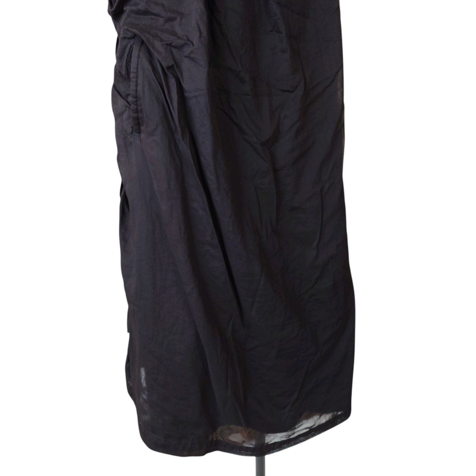 Y's ワイズ ウールギャバ 吊りワンピース ジャンパースカート 黒 ブラック Y's ワンピース/ジャンパースカート Y's ワイズ ウールギャバ 吊り