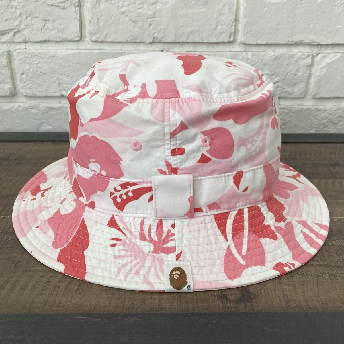 アベイシングエイプ A BATHING APE バケットハット ピンク カモ ALOHA CAMO バケット ハット Lサイズ a bathing ape BAPE BUCKET HAT