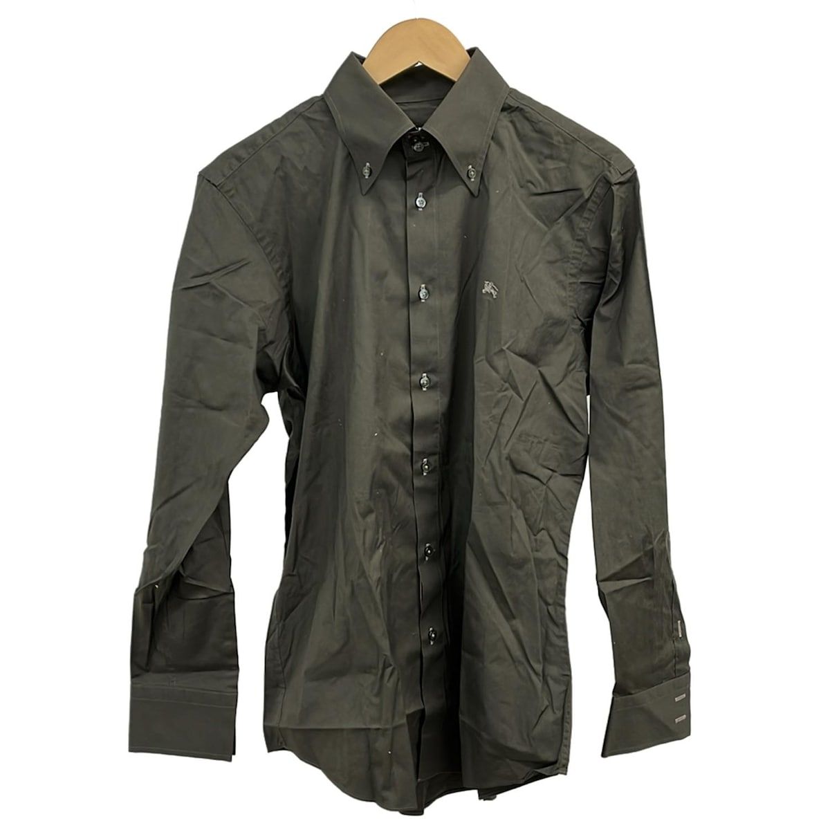 【BURBERRY】 ダークグリーン 長袖シャツ M Burberry Black Label(バーバリーブラックレーベル) 長袖シャツ サイズ