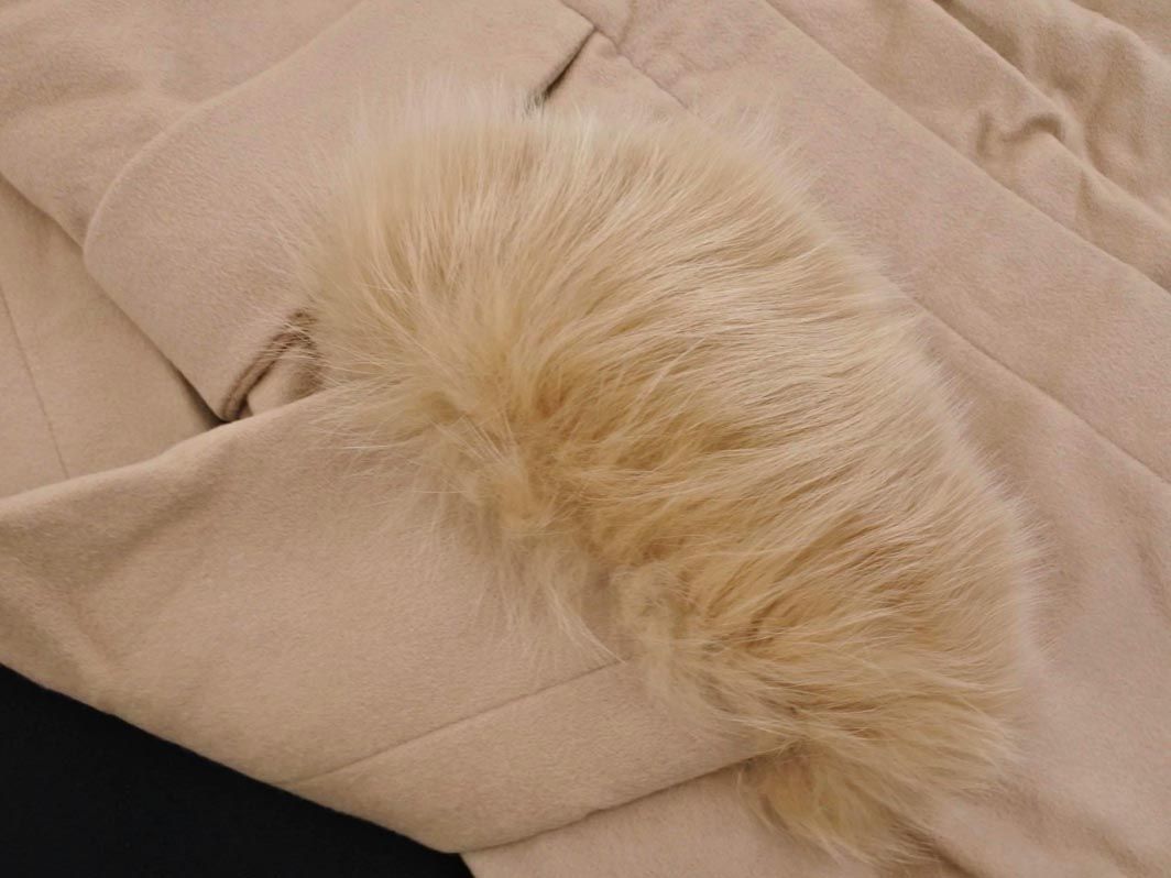 Sov. ソブ ホワイトフォックスファー アンゴラ100% ビッグカラー