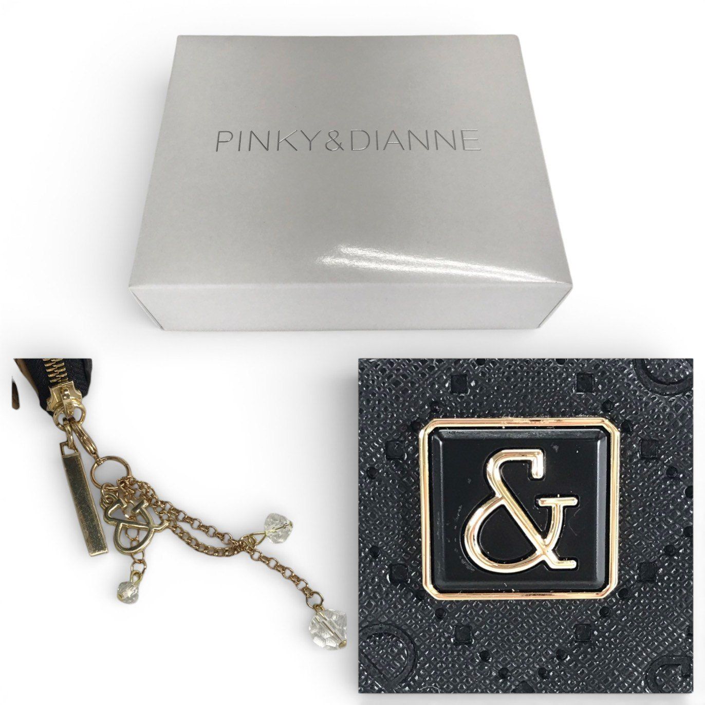 Pinky&Dianne ピンキー＆ダイアン ピンダイ 二つ折り財布 ブラック 