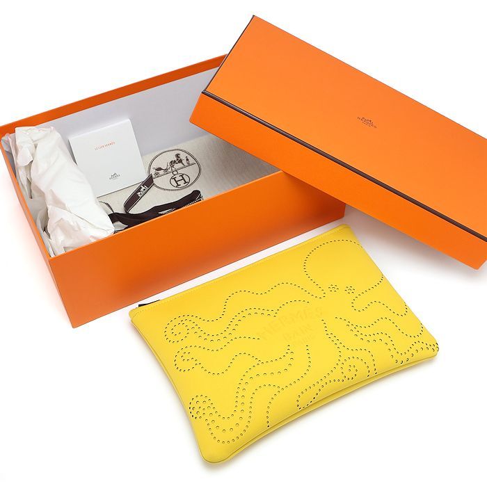 美品 エルメス ネオバン プルプフィクションMM オクトパス BANANE