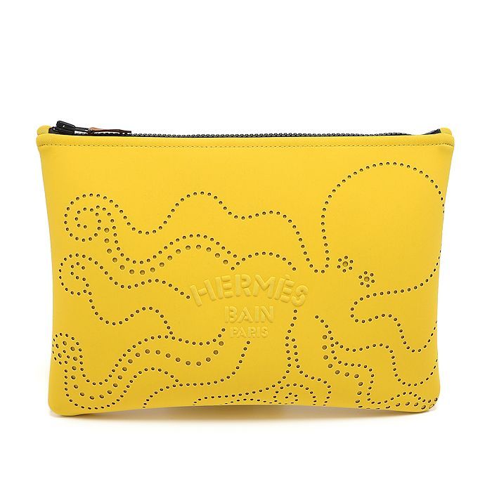 美品 エルメス ネオバン プルプフィクションMM オクトパス BANANE