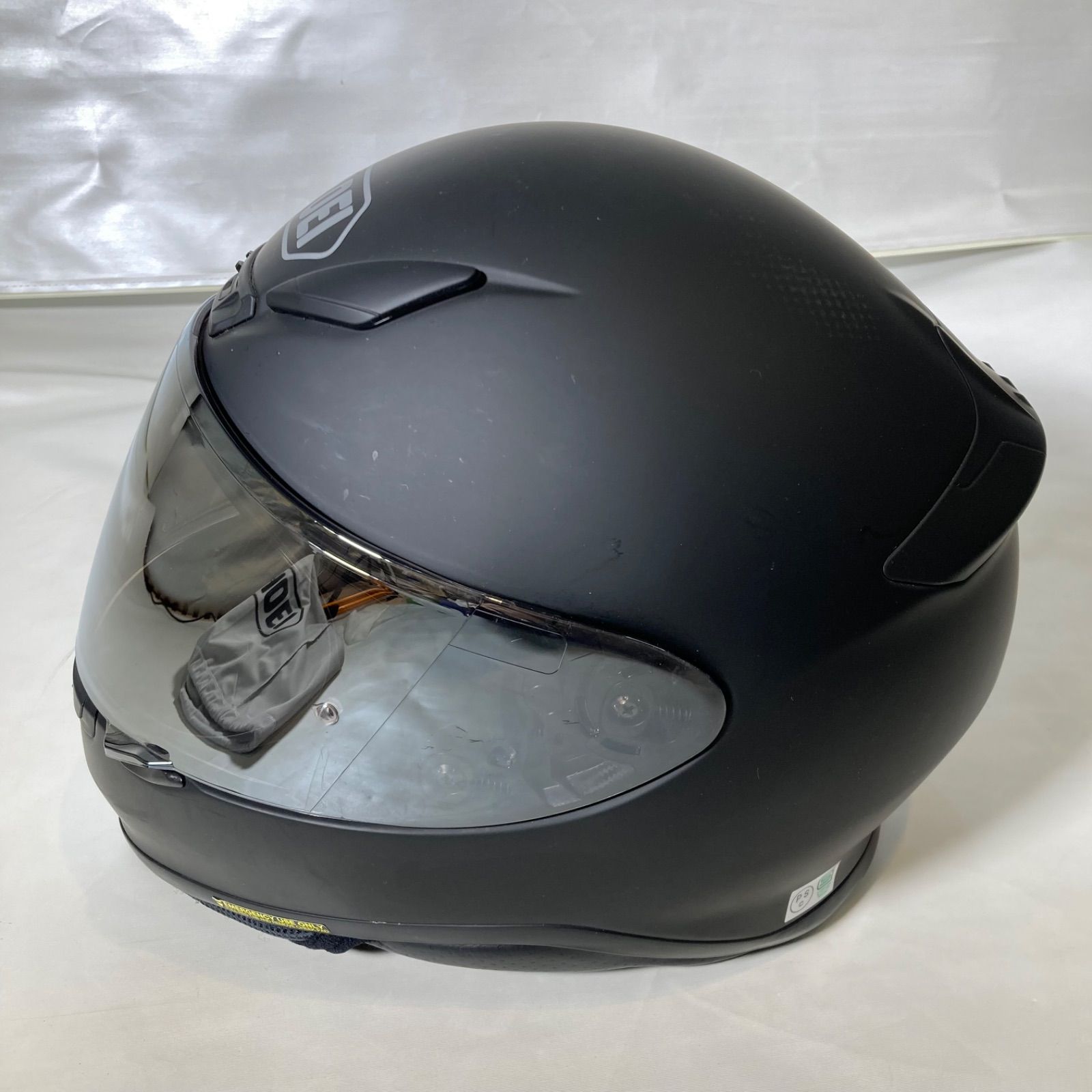 SHOEI フルフェイスヘルメット マットブラック　中古　しんちゃんまん SHOEI フルフェイスヘルメット マットブラック 中古 しんちゃんまん