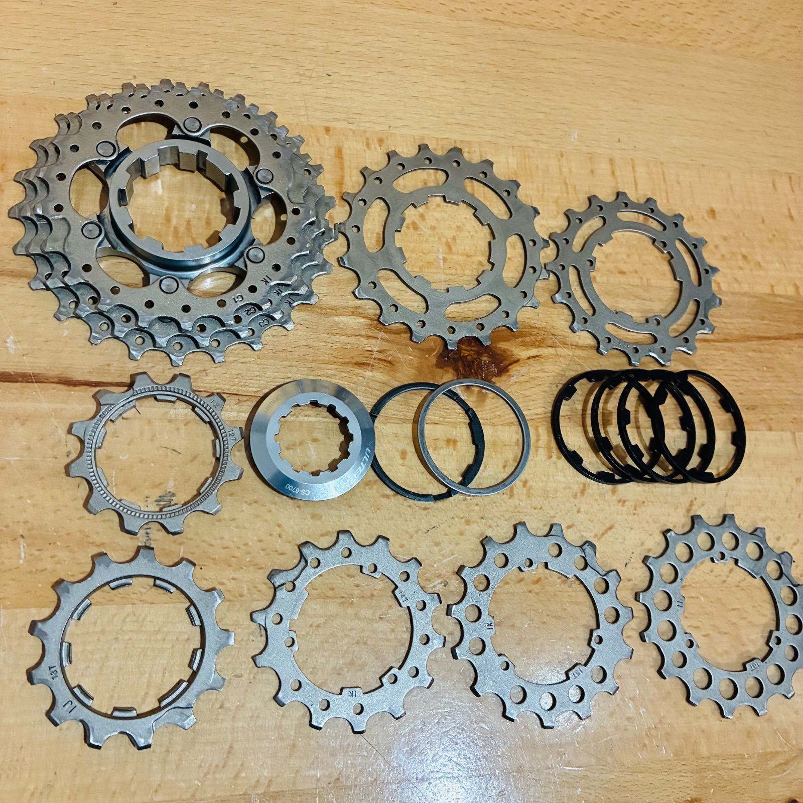 中古品】 シマノ アルテグラ CS-6700 12-25T 10s カセット 