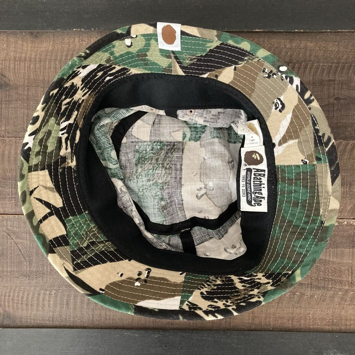 BAPE★初期★ビンテージ★迷彩 バケットハット BAPE 初期 ビンテージ 迷彩 バケットハット ア・ベイシング・エイプ M