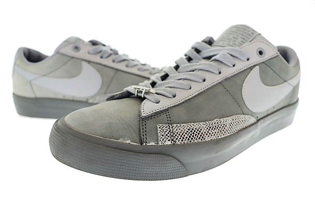 ナイキ NIKE &times;FPAR フォーティーパーセント BLAZER LOW ブレザー ロー DN3754-001 28.5 灰 グレー ブランド古着ベクトル 中古●▲■250818