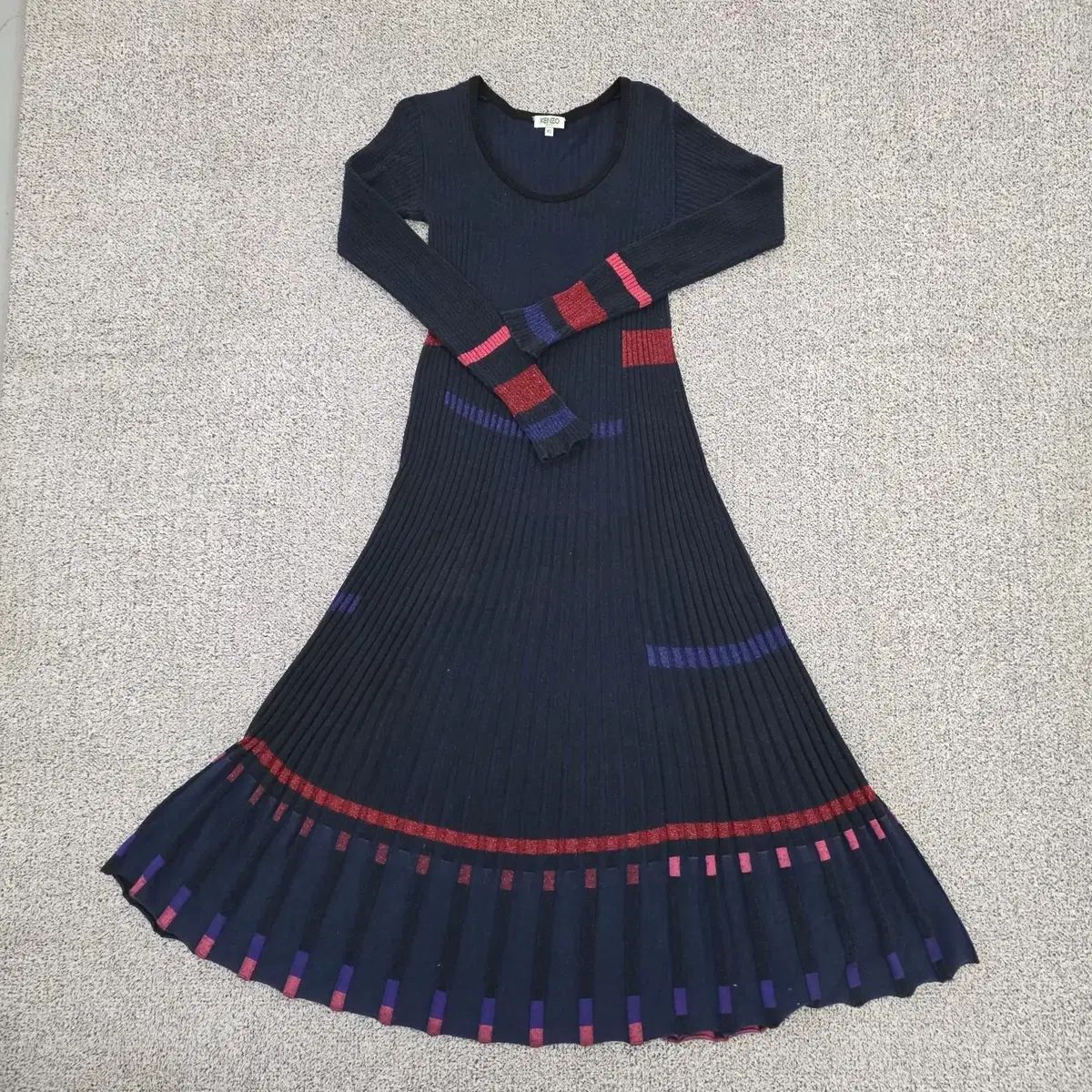 XS KENZO ケンゾー ニット ロング ONE PIECE 0119J - メルカリ