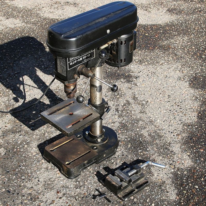 新潟 卓上ボール盤 SD-13 100 V 50|60 Hz バイス付 ドリル 穴あけ 鉄工 木工 加工 工具