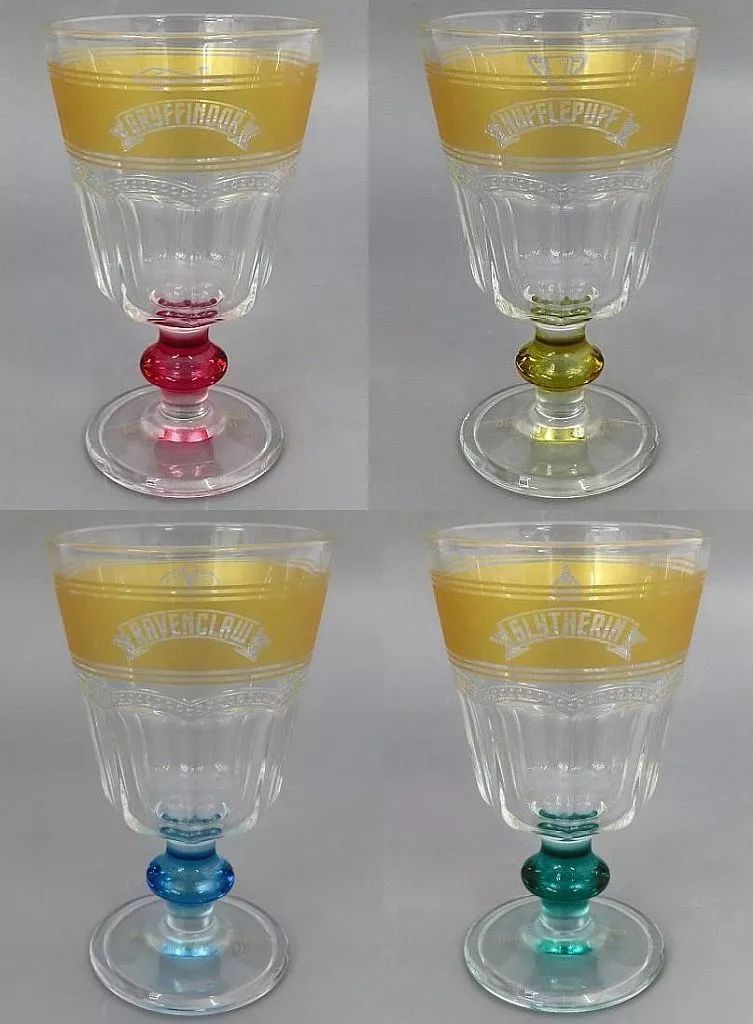 中古】グラス 全4種セット ゴブレットグラス 「一番くじ ハリー
