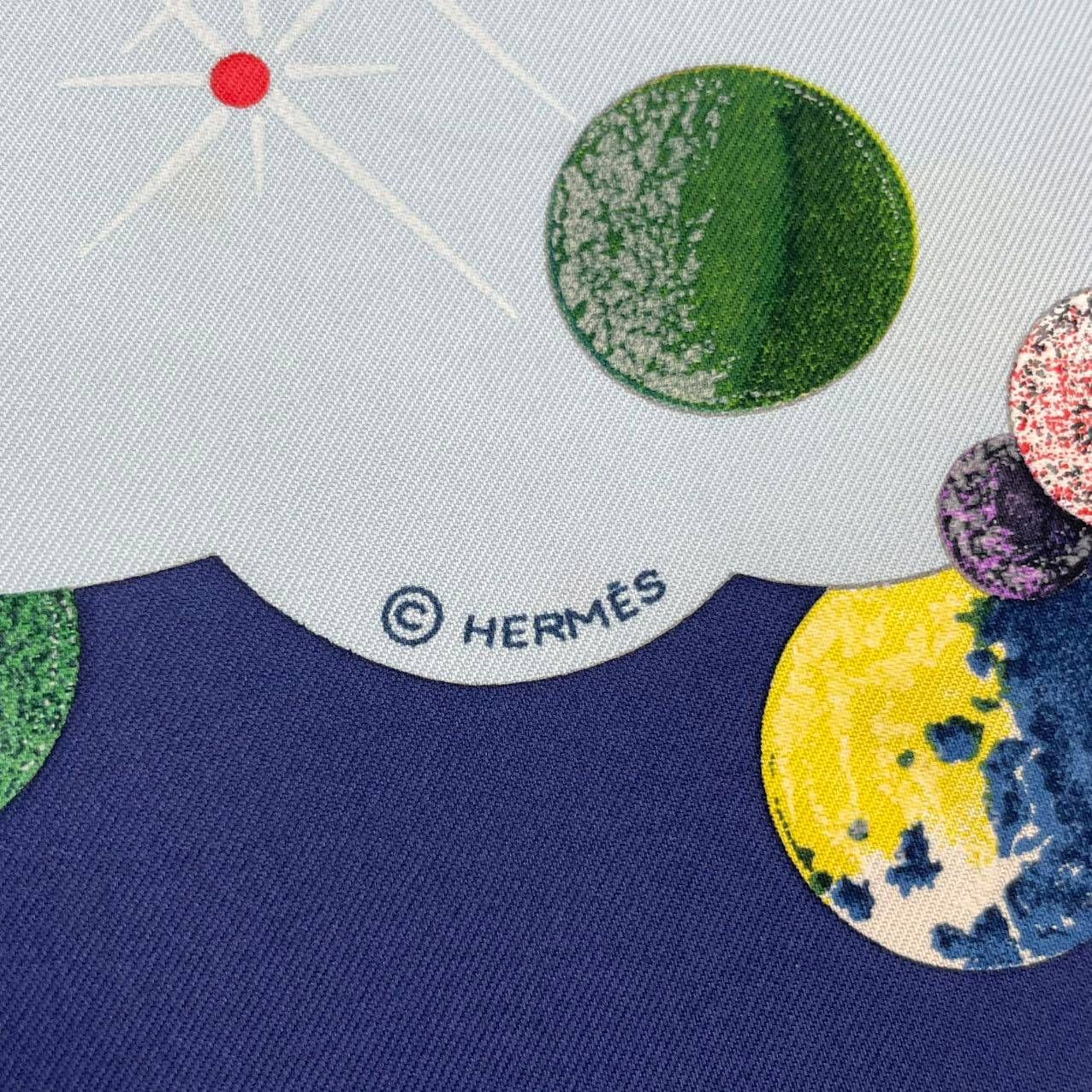 激レア 新品同様 HERMES エルメス スカーフ シルク カレ90 THE ALFEE