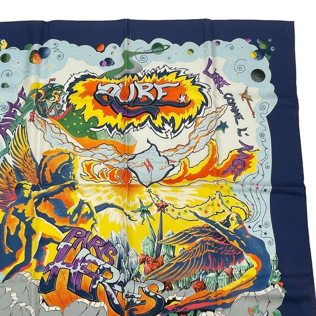 ◇エルメス◇シルク/スカーフ/カレ90/THE ALFEE/アルフィー/タグ付き 激レア 新品同様 HERMES エルメス スカーフ シルク カレ90 THE ALFEE