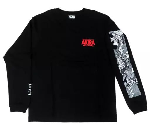中古】Tシャツ 集合 ロングTシャツ ブラック Lサイズ 「AKIRA ART OF