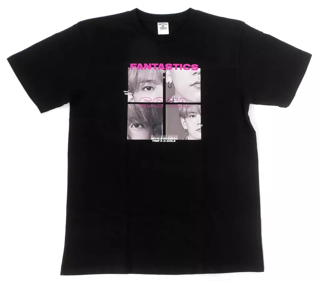 中古】Tシャツ 中島颯太(FANTASTICS) フォトTシャツ ブラック Lサイズ