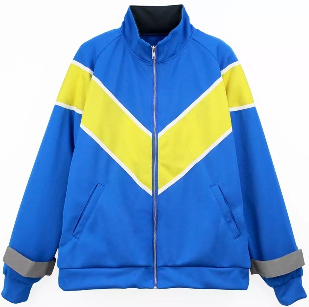 中古】アウターウェア 山ノ内花音 トラックジャケット ブルー×イエロー