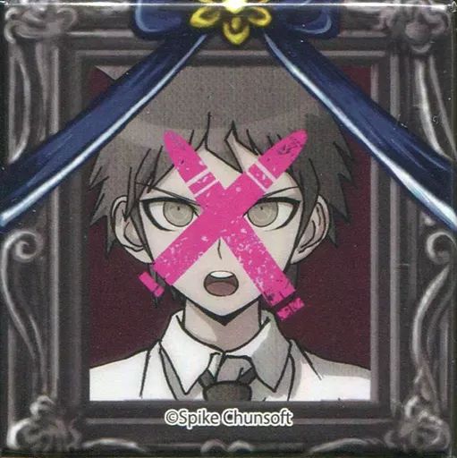 ダンガンロンパ　遺影スクエア缶バッジ　楽天コレクション　楽コレ　バッジ　日向創 ダンガンロンパ 遺影スクエア缶バッジ 楽天コレクション 楽コレ バッジ