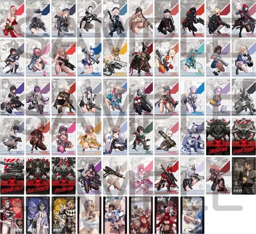 勝利の女神NIKKE ガンガールメタルカード 全58種 コンプ セット 中古】キャラカード 全58種セット 「勝利の女神：NIKKE ガンガール