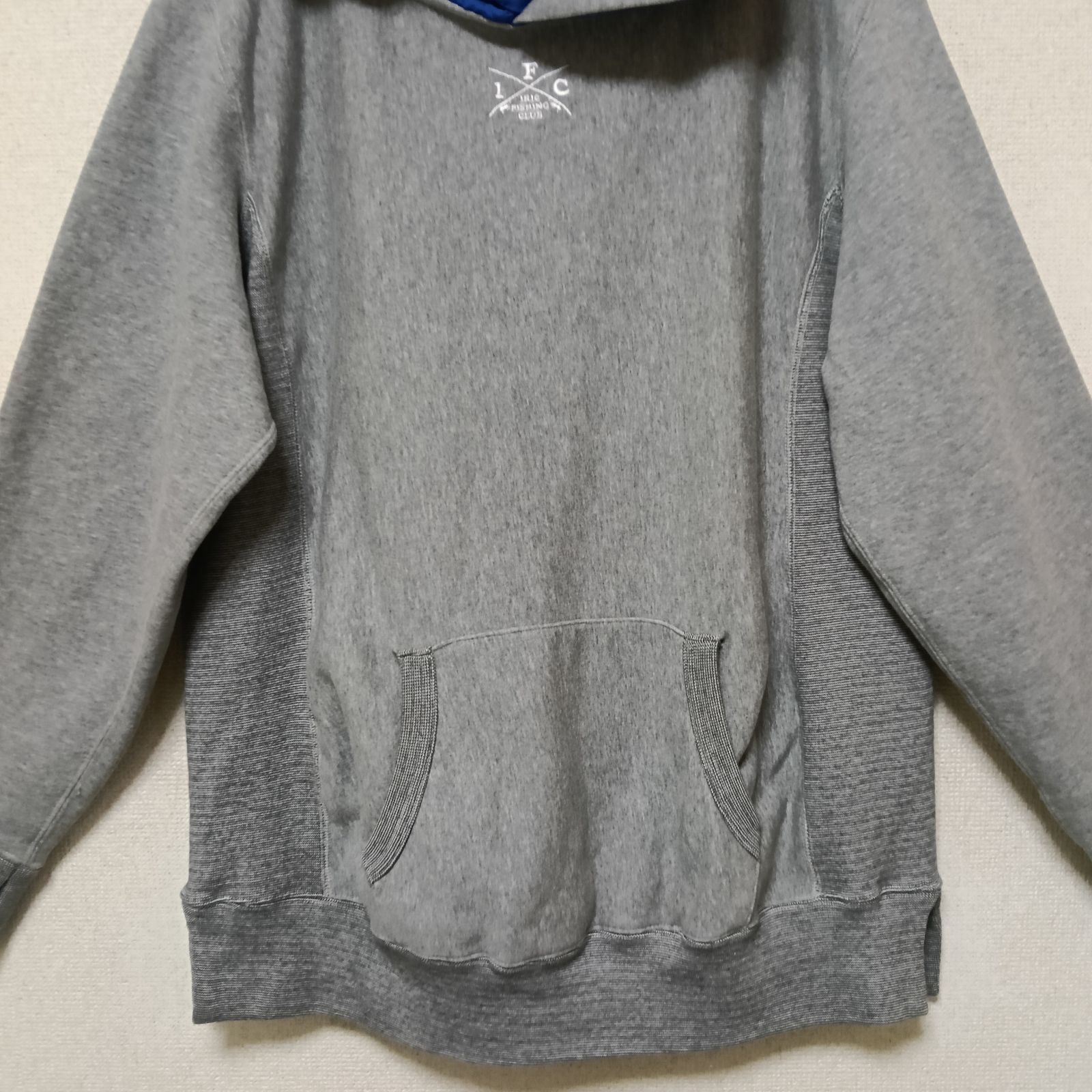 美品IRIE FISHING CLUBアイリーフィッシングクラブパーカーグレー