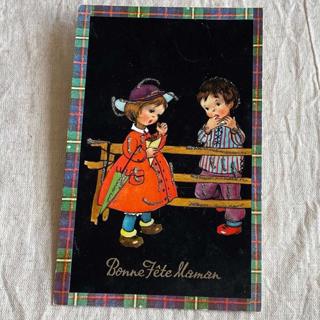 特別価格】アンティーク ポストカード フランス直輸入 こども 古い