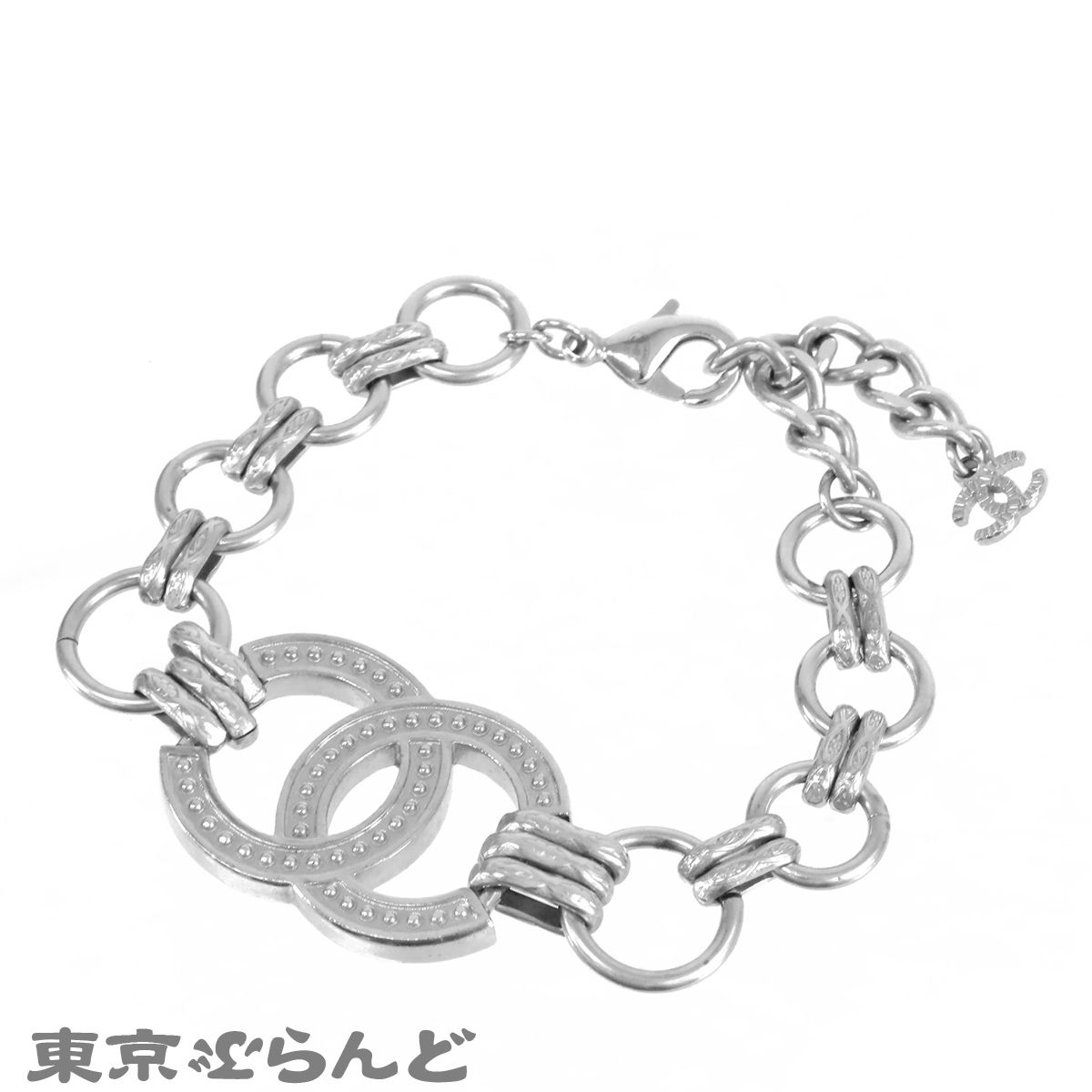 シャネル CHANEL ココマーク チェーンブレスレット シルバー メタル 