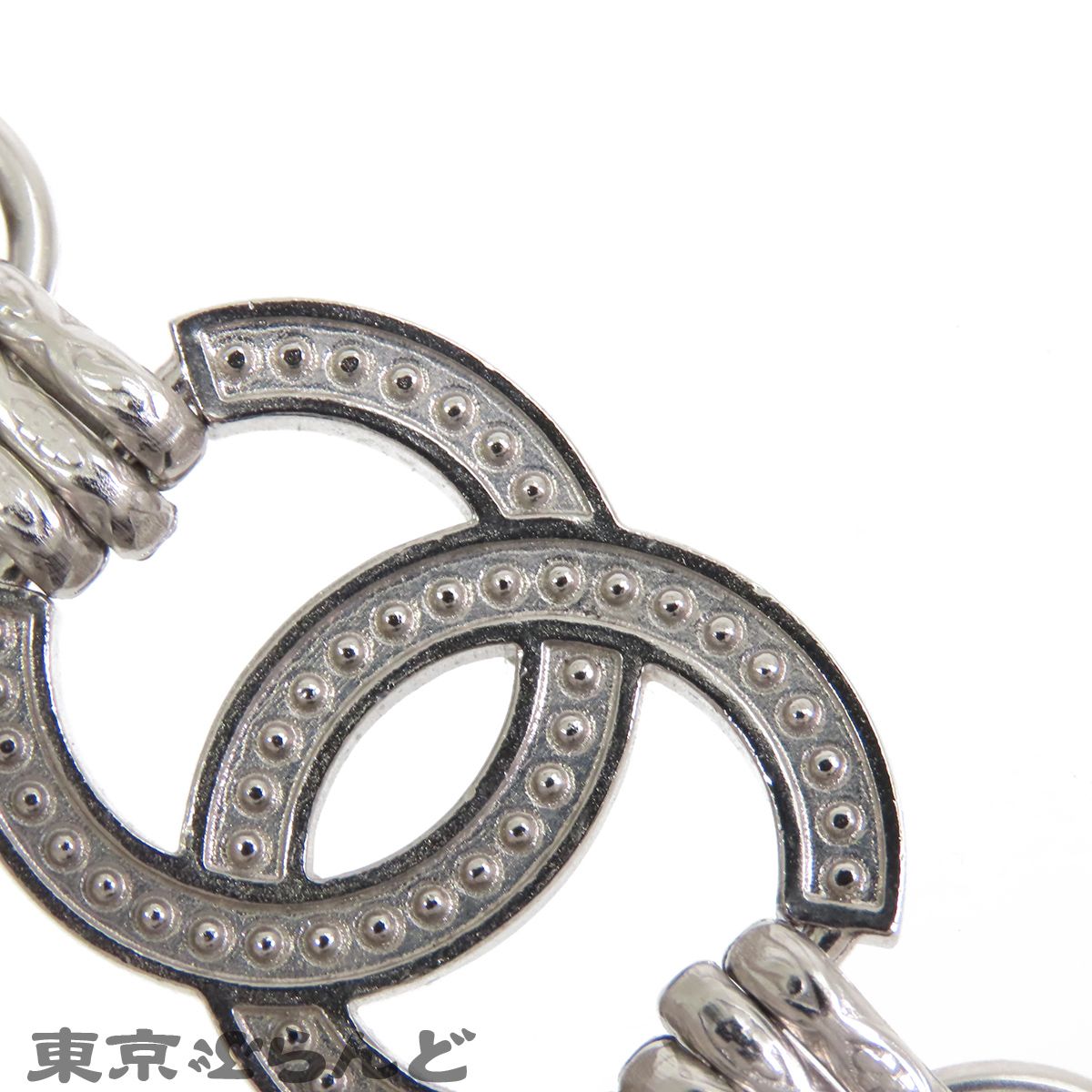 シャネル CHANEL ココマーク チェーンブレスレット シルバー メタル 
