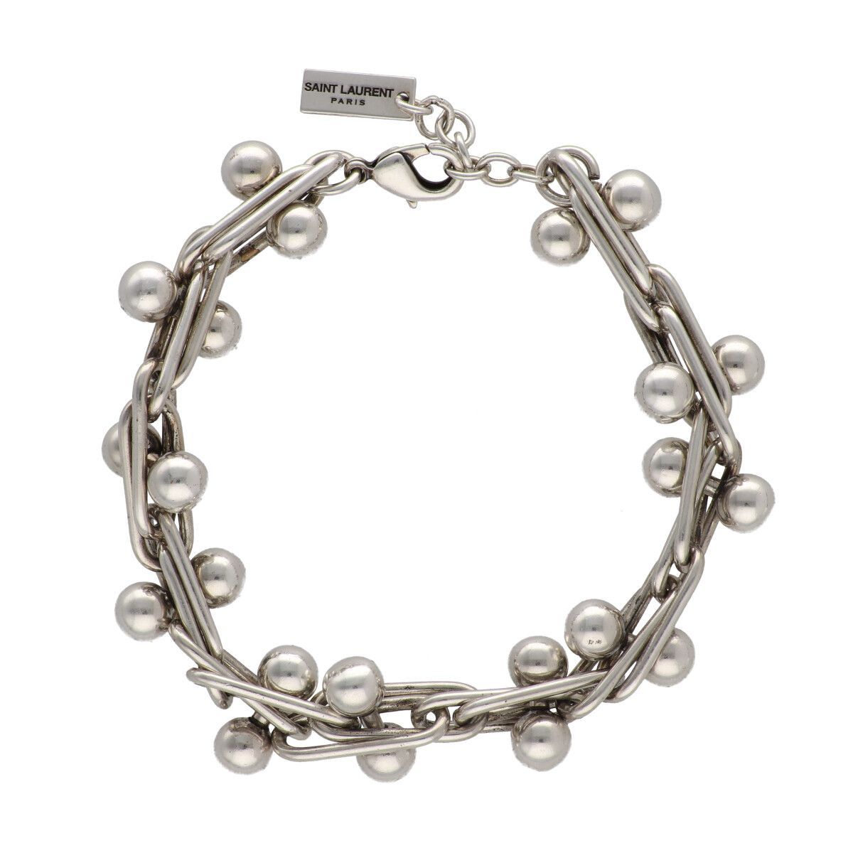 中古】 Saint Laurent サンローラン チェーンリンクブレスレット
